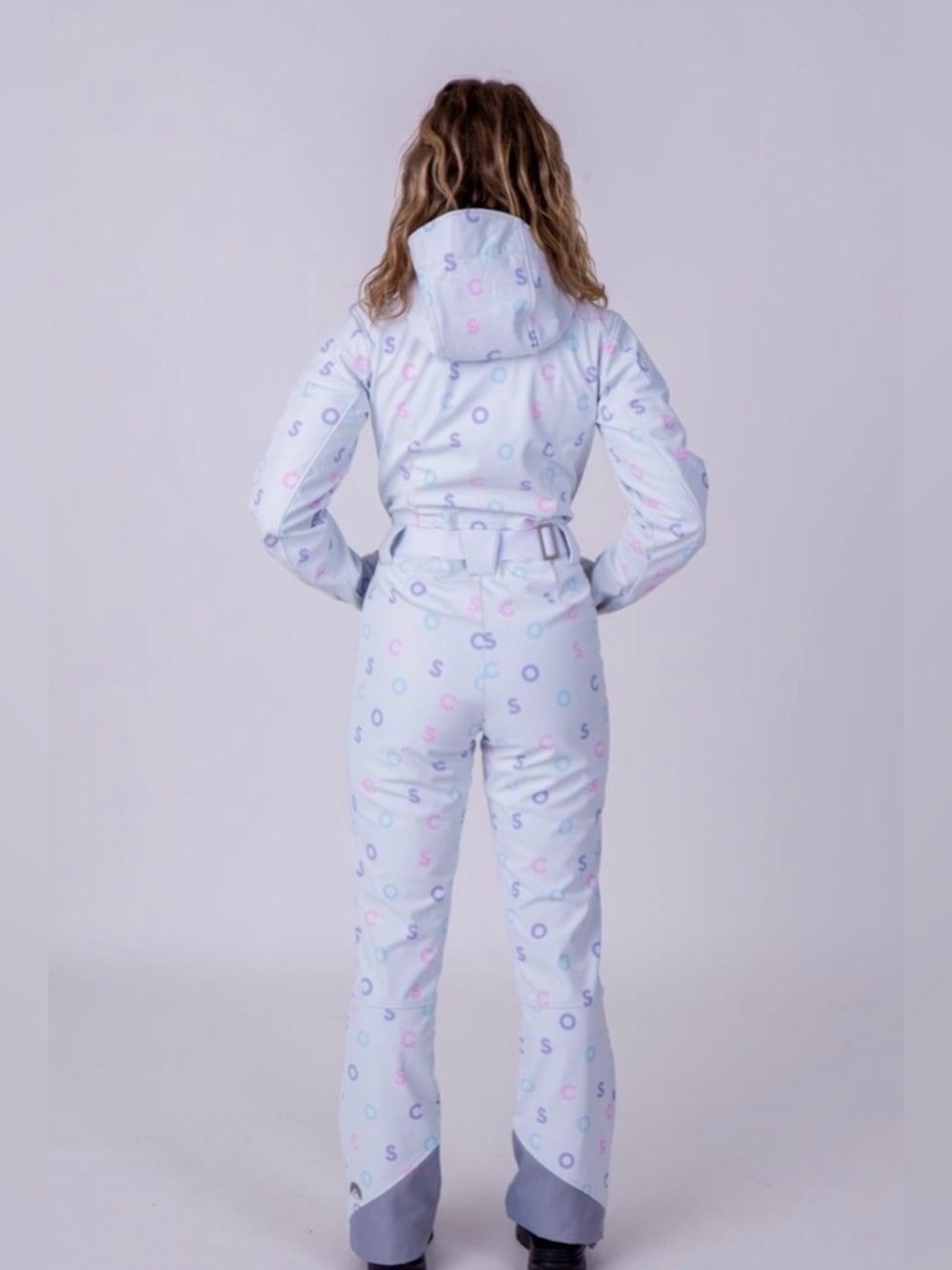 OOSC l Women's White Luxury Print Chic Ski Suit | L - Picture 10 of 17